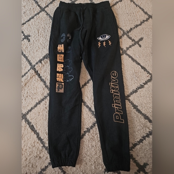 Primitive Skateboard Street Brand Embroidered Joggers Small - Picture 3 of 9